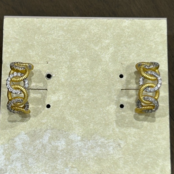 Freida Rothman Shining Hope Chain Hope Earrings - Picture 3 of 7